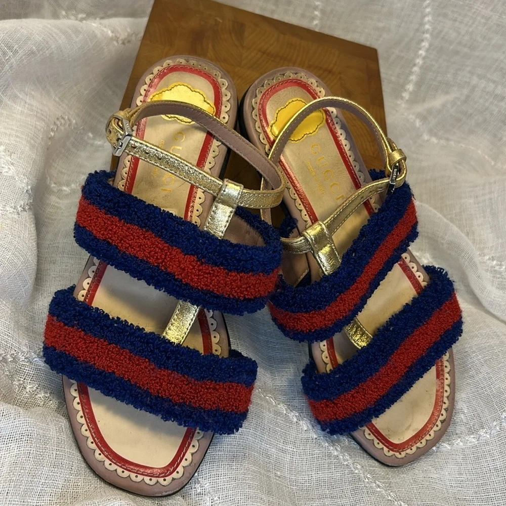 Gucci Colorful Strappy Sandals